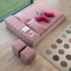 Bonaldo Squaring isola Alta Bed Polyester Upholstery