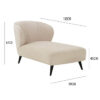 Bruges 1 Seater Velvet Chaise