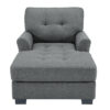 Sant 1 Seater Linen Chaise Lounge