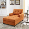 Sant 1 Seater Linen Chaise Lounge