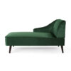 Semi Glider 1 Seater Velvet Chaise Lounge