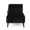 Semi Glider 1 Seater Velvet Chaise Lounge