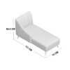 Semi Glider 1 Seater Velvet Chaise Lounge