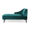 Semi Glider 1 Seater Velvet Chaise Lounge