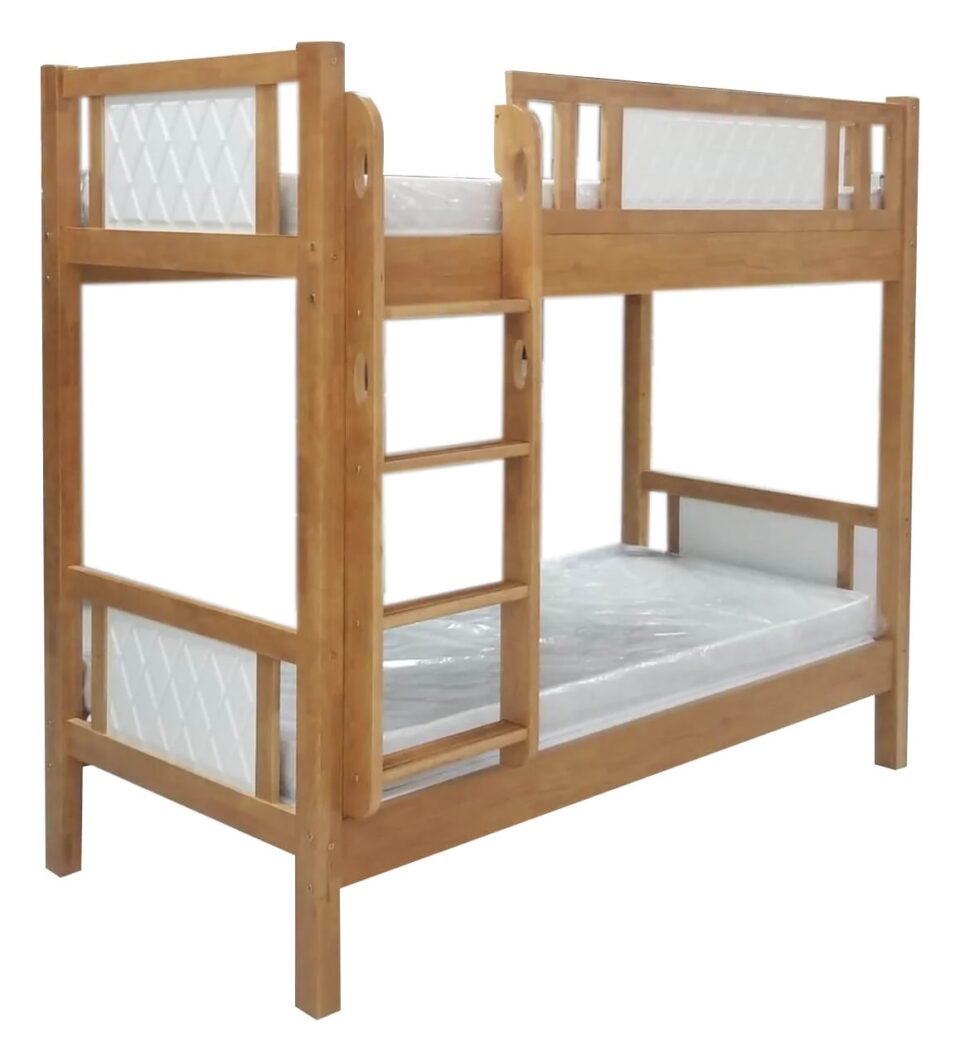 Apollo Wooden Bunk Bed – Light Oak/White…