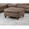 Crawford 4-Seater Faux Leather L-Shape Corner Sofa – Brown