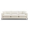 Dyanne 3-Seater Velvet Sofa Couch – Cream