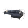Laurent 3-Seater L-Shape Sofa Beds