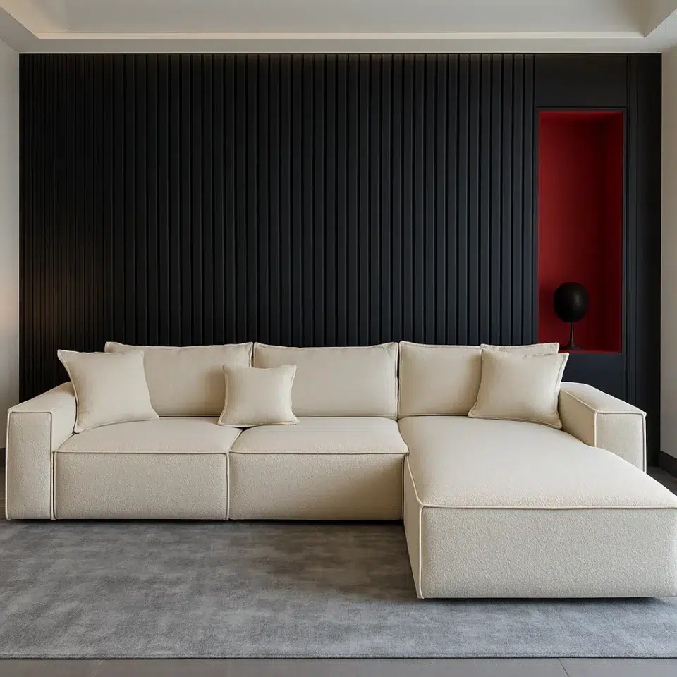 Odoq 3-Seater Boucle L-Shape Sofa…