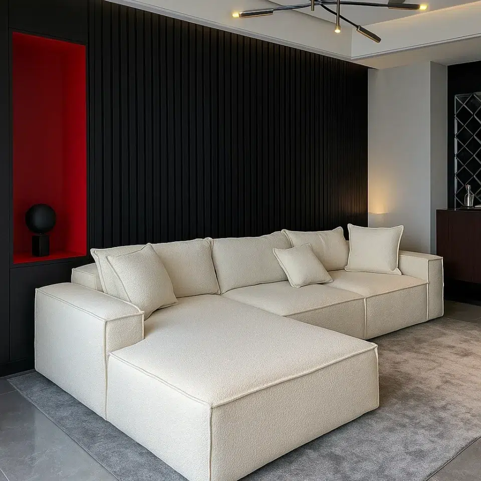 Odoq 3-Seater Boucle L-Shape Sofa…