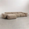 Reem 3-Seater Boucle L-Shape Sofa