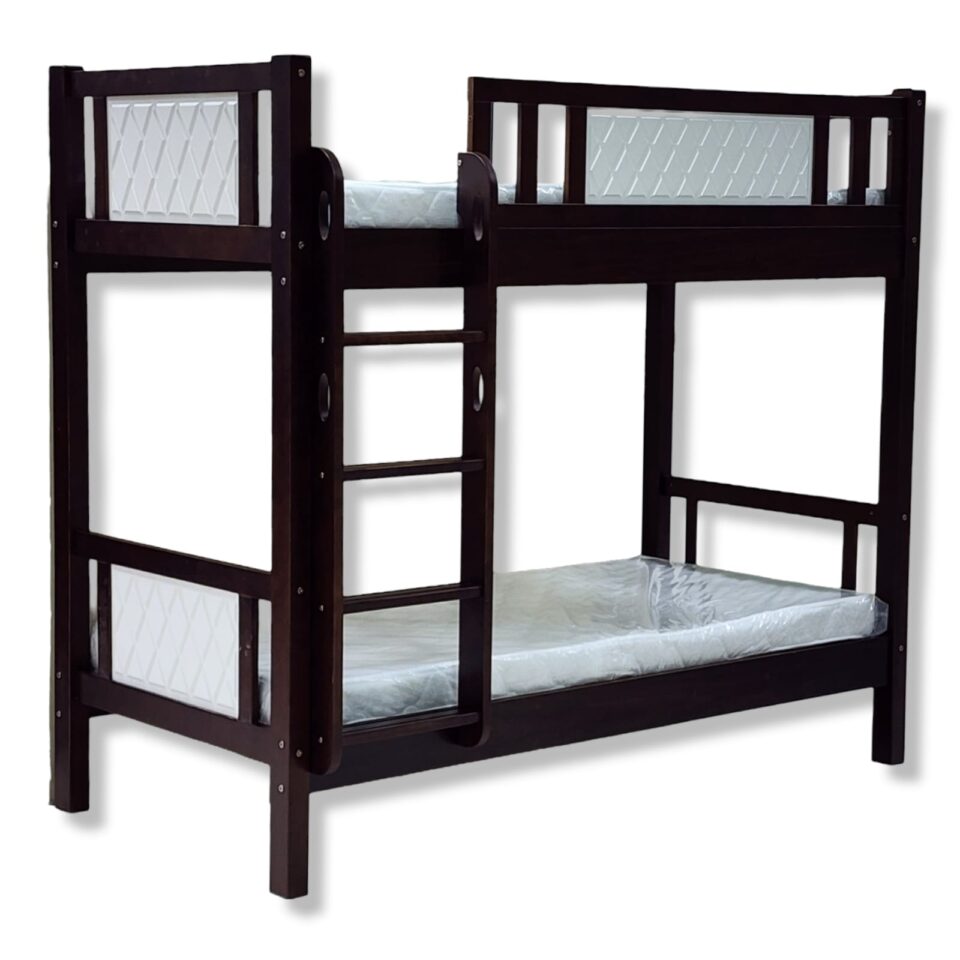 Apollo Wooden Bunk Bed – Dark Oak/White…