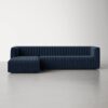 Dekalb 3-Seater L-Shape Sofa Blue