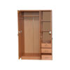 Karnak CASPIAN 3-Door Wardrobe with Drawers and Shelves