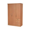 Karnak CASPIAN 3-Door Wardrobe with Drawers and Shelves