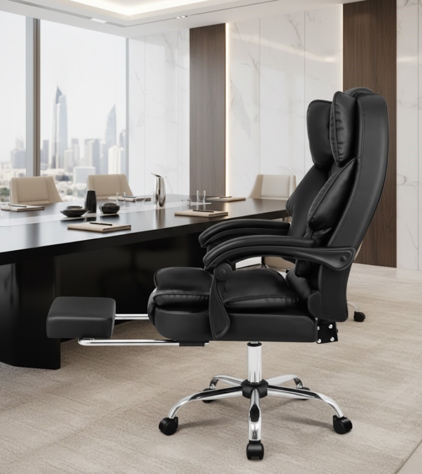 Karnak Executive Office Chair – PU Leather Diamond Pattern