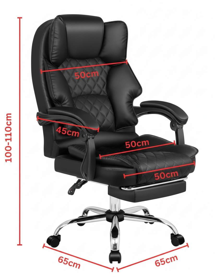Karnak Executive Office Chair – PU Leather Diamond Pattern