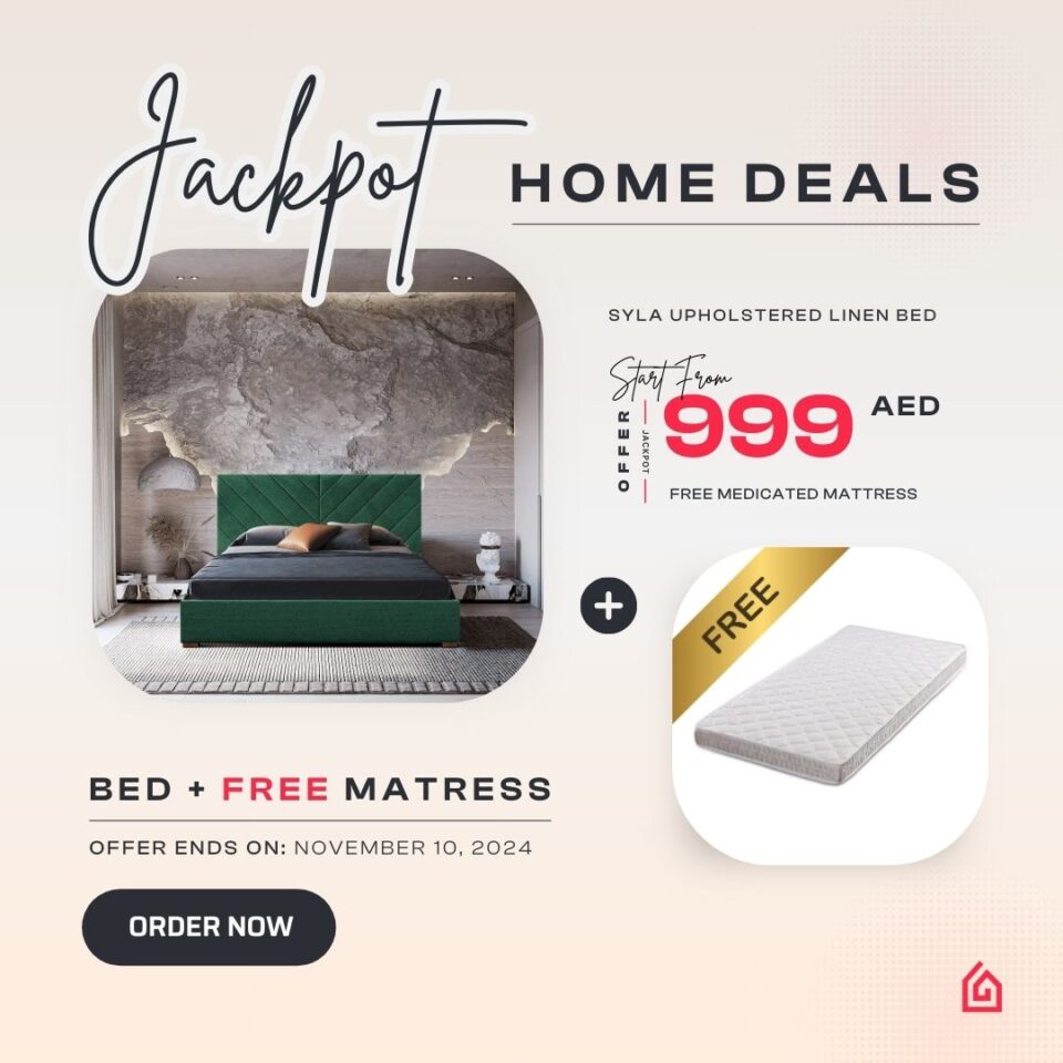 Unlock the Syla Upholstered Linen Bed Experience: Get a FREE Medical Mattress with Our Jackpot Home …