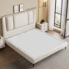 Lazi Luxury Modern Leather Wrap Bed Frame for Bedroom