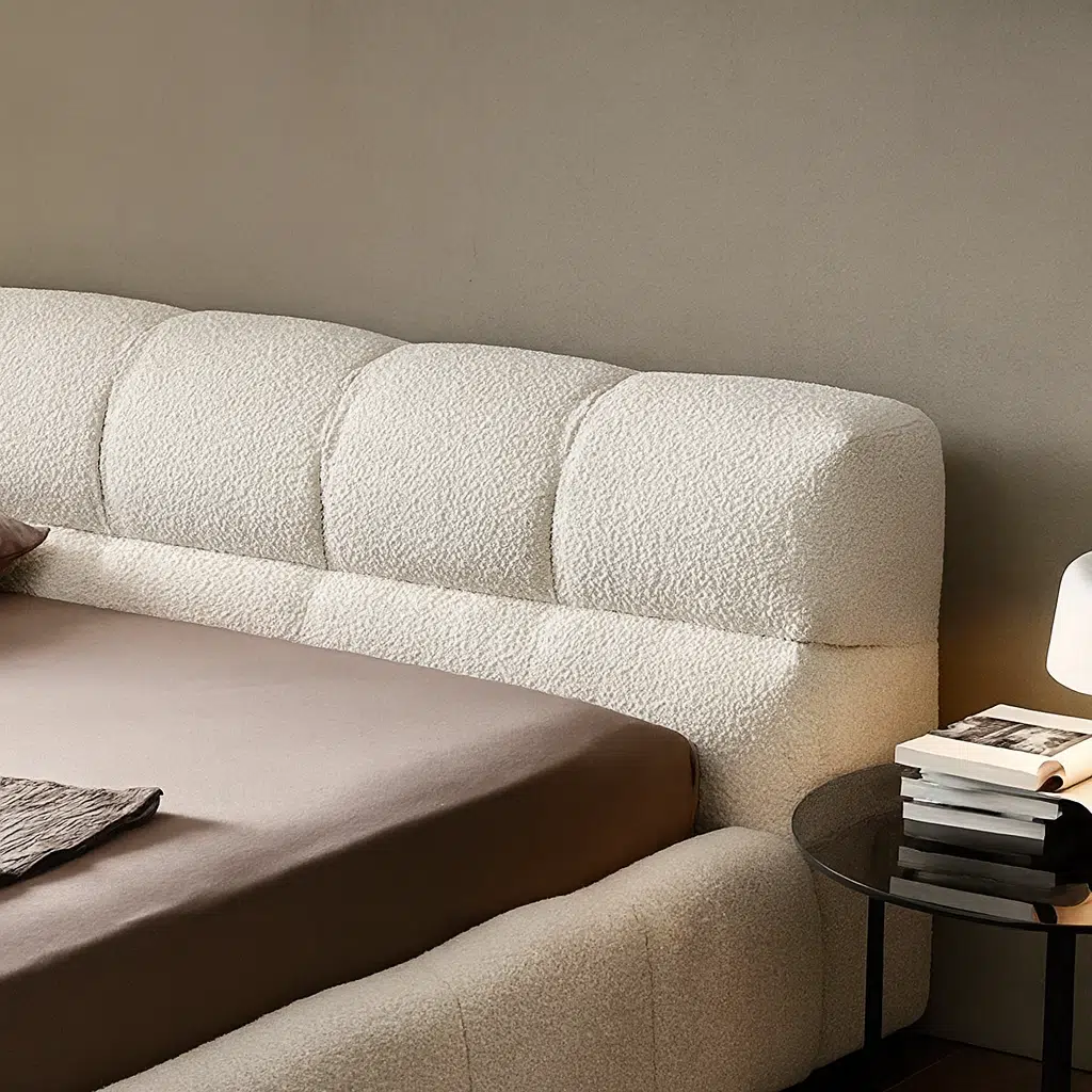 Belloa Boucle Upholstered Bed