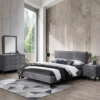 Farah Upholstered Bed Luxury Modern Bed Frame for Bedroom