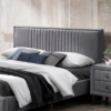 Farah Upholstered Bed Luxury Modern Bed Frame for Bedroom