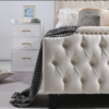 Mary Traditional Tufted Headboard Bed Frame for Bedroom