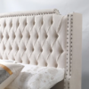 Mary Traditional Tufted Headboard Bed Frame for Bedroom