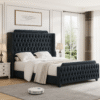 Mary Tufted Panel Bed Frame