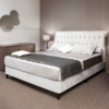 Nipa Tufted Headboard Bed Luxury Modern Bed Frame for Bedroom