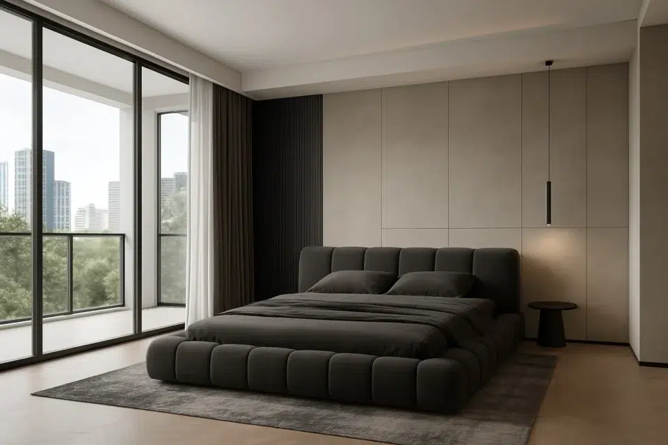 Rada Modern Velvet Bed Frame