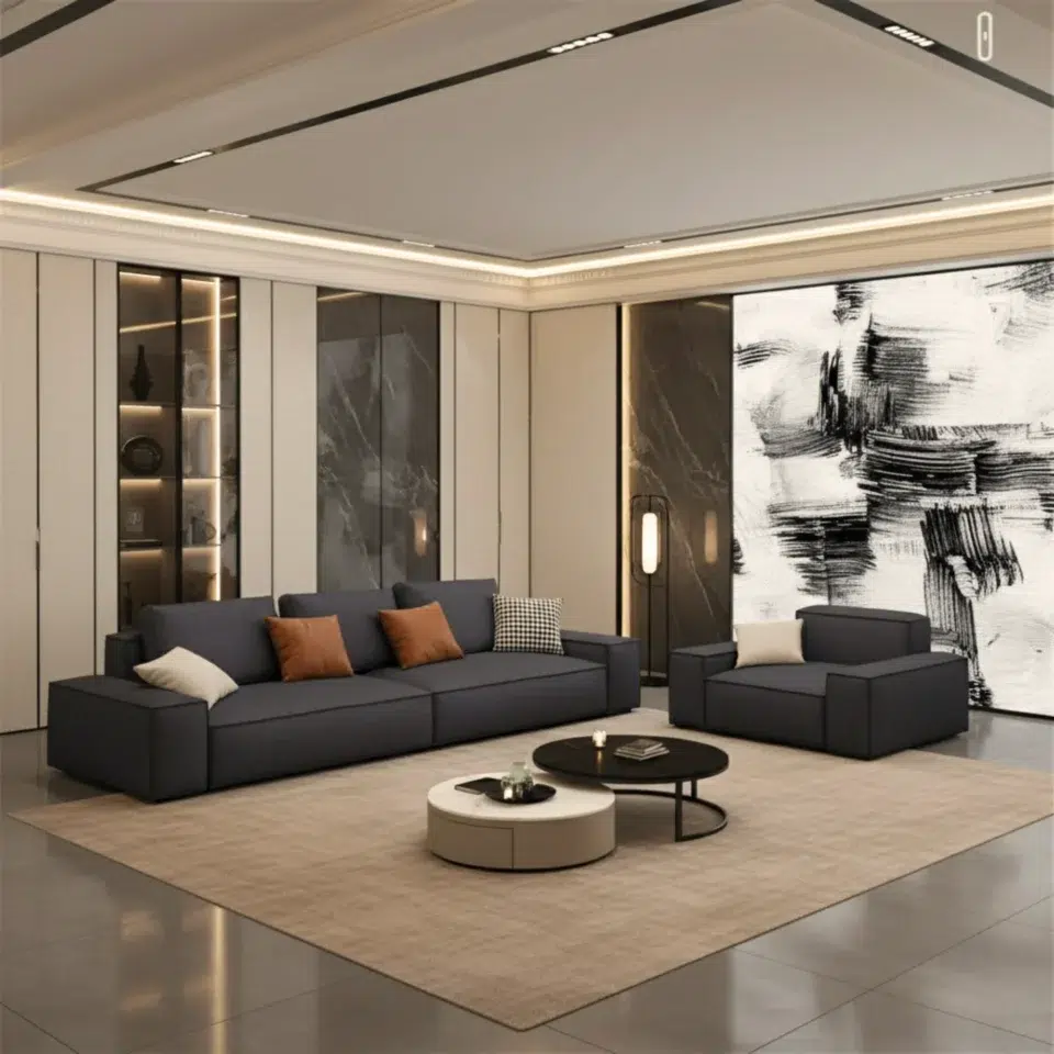 Rolia Modern PU Leather Sofa Set for Living Room,Office…