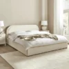 Round Upholstered Bed Frame