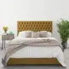 Vik Tufted Velvet Panel Bed