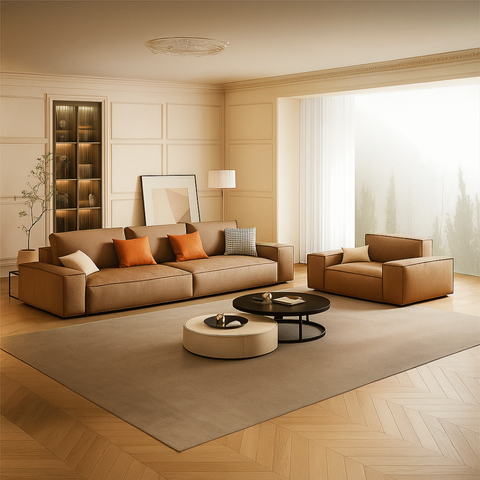 Rolia Modern PU Leather Sofa Set for Living Room,Office…