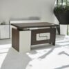 Luca Office Desk with Lockable Drawers and Keyboard Tray