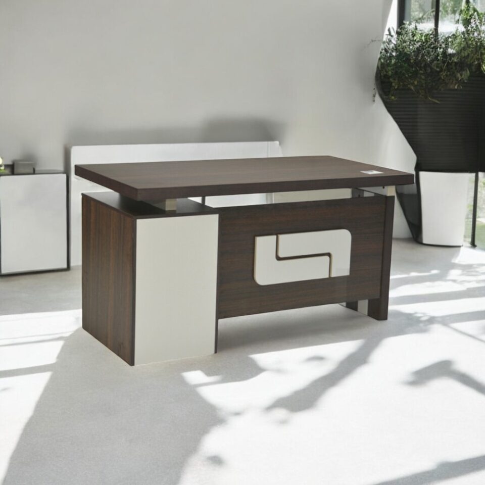 Luca Office Desk with Lockable Drawers and Keyboard Tray…