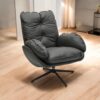 Rwaql Luxe leisure chair 1021- Dark Grey