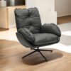 Rwaql Luxe leisure chair 1021- Dark Grey