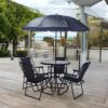 Eito 4-Piece Outdoor Dining Set with umbrella