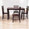 Dining Table Set 4 Seater Mahogany