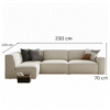 Kyoto Corner Chaise Sectional Sofa