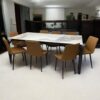 Sameqa 8 Seater Dining Table Set Brown