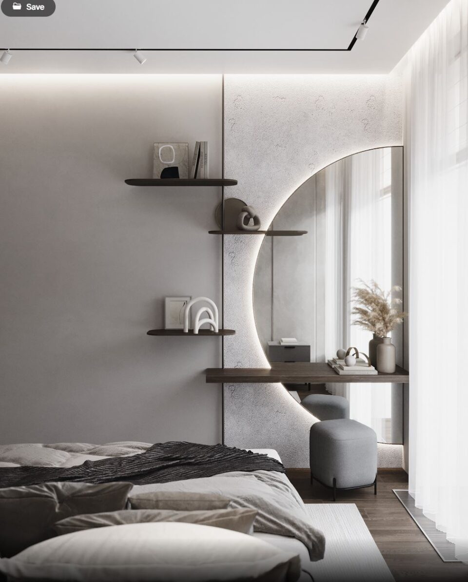 Huyre Modern Fusion Dresser with Mirror…