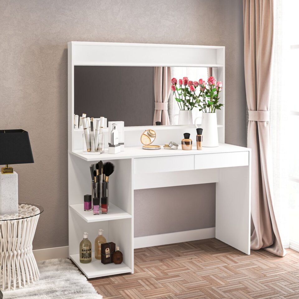 Sohria Vanity Dresser With Mirror…
