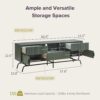 Vio 3-Drawer Media Cabinet TV Stand