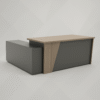 Optimar Executive L-Shape Office Desk – Modern Computer Workstation Table