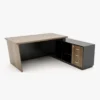 Optimar Executive L-Shape Office Desk – Modern Computer Workstation Table