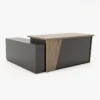Optimar Executive L-Shape Office Desk – Modern Computer Workstation Table