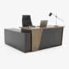 Optimar Executive L-Shape Office Desk – Modern Computer Workstation Table